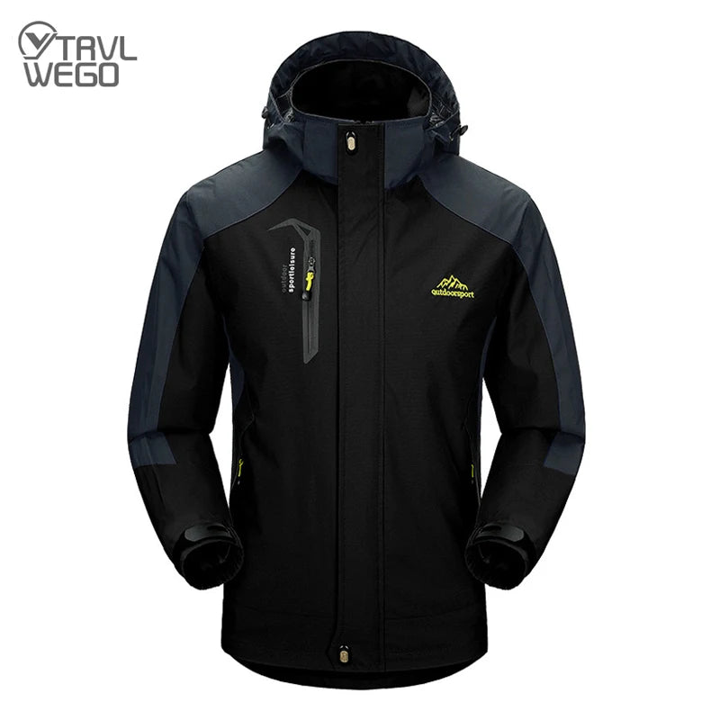 TRVLWEGO Camping Hiking Jacket Men Autumn Outdoor Sports.