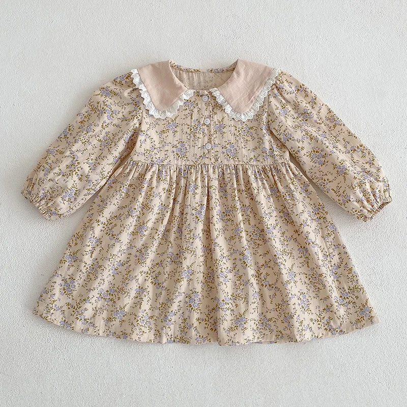 Kids Baby Girls Long Sleeve Flower.