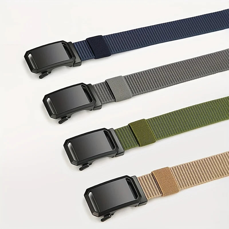 Premium Durable Tactical Workwear for Men Automatic Buckle Canvas Belt.