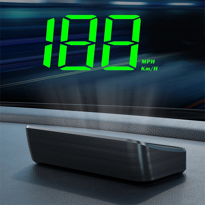 Car Speedometer KM/H HUD GPS Head Up Display Digital Speed Meter Windshield Projector.