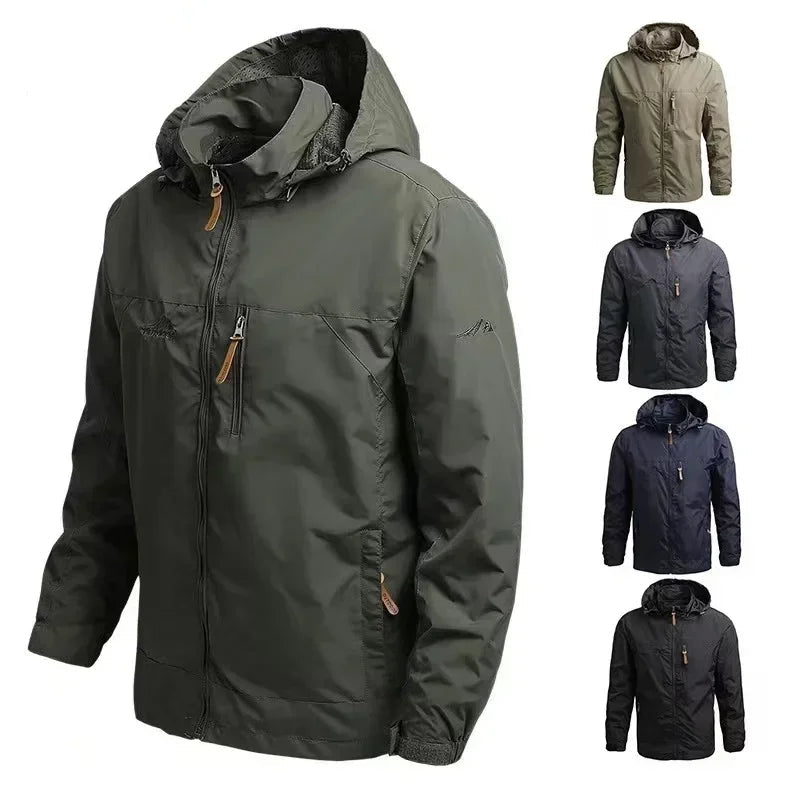 Jacket Men's Autumn Casual Waterproof Windbreaker.