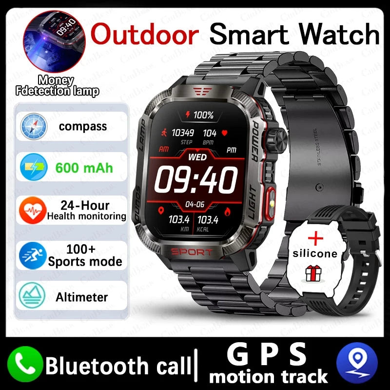 New For Huawei Xiaomi Military GPS Smart Watch Men.