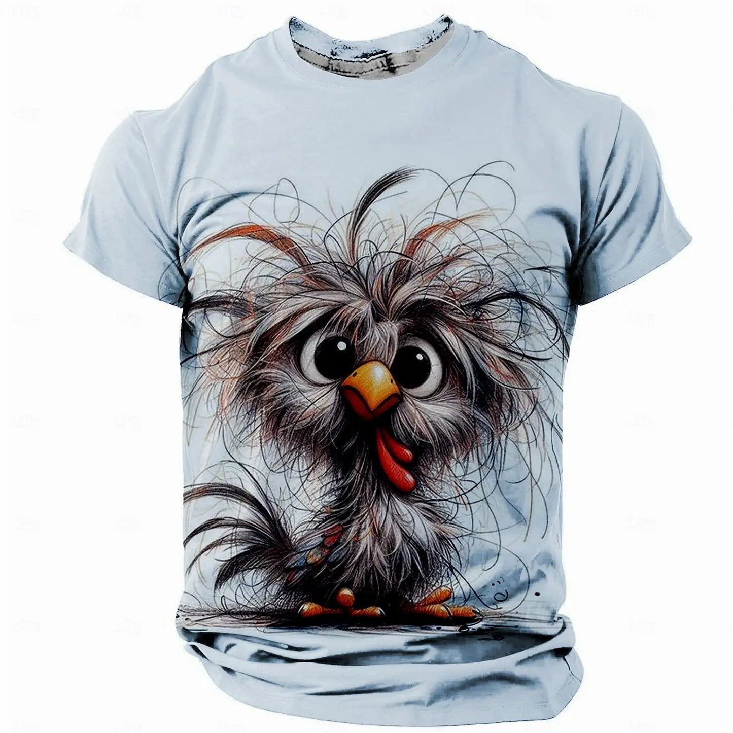 Men's T-Shirt Animals Print Summer.