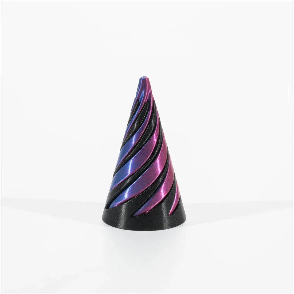 3D Printed Spiral Cone Toy Impossible Pyramid.