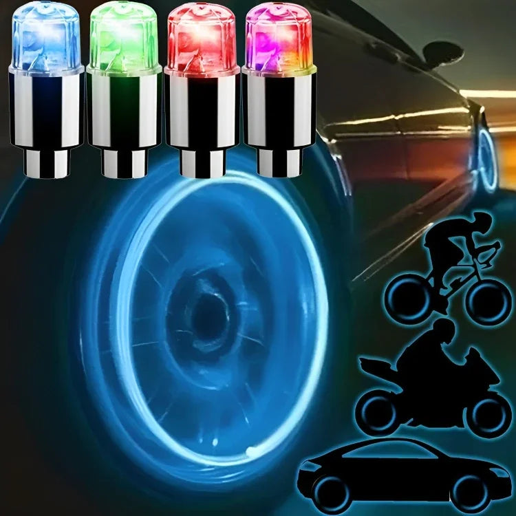 Car Light Bicycle LED Tire Lights Universal Car Neon Lamp.