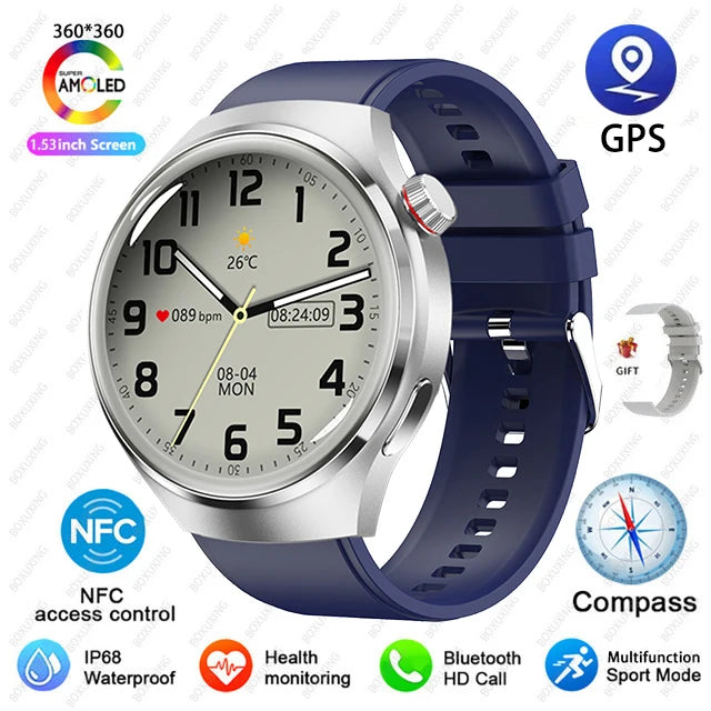 Huawei GT4 PRO Smart Watch Men Watch 4 Pro AMOLED HD Screen 2025.