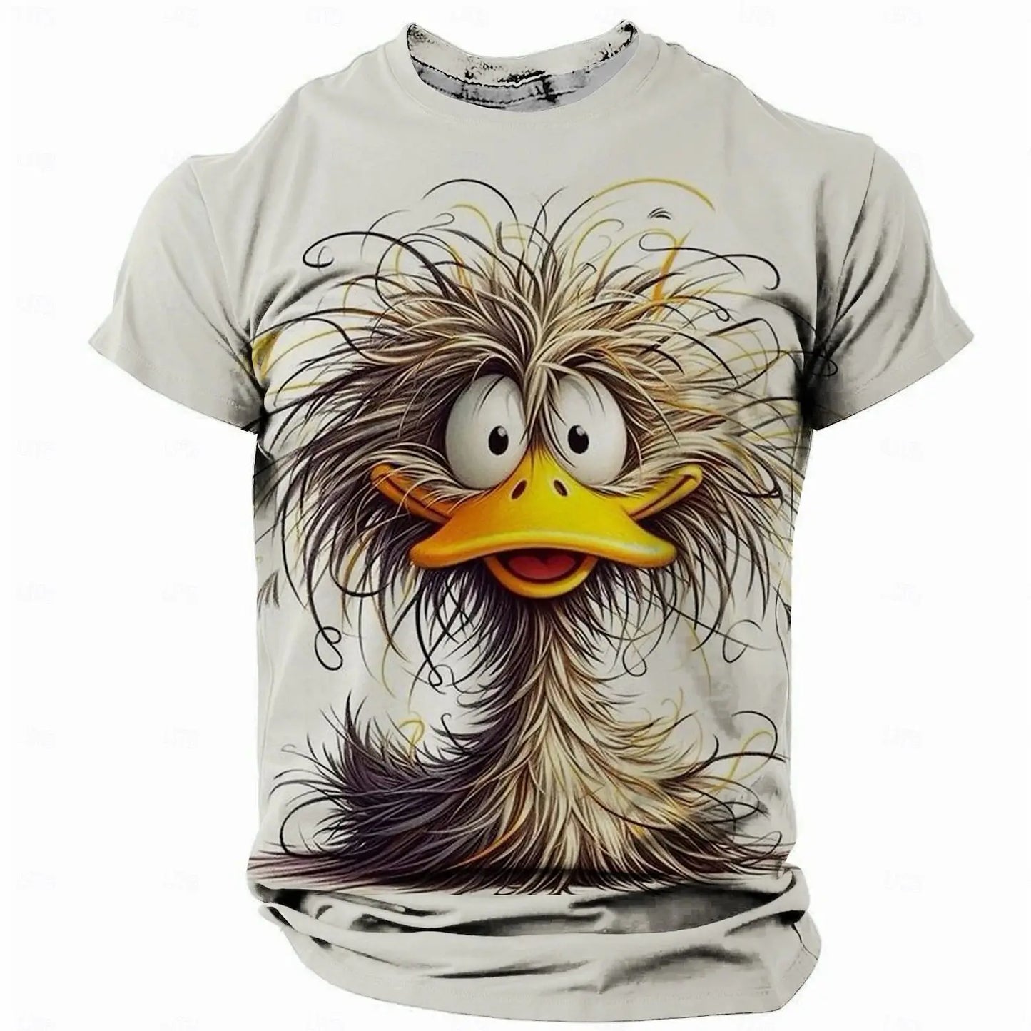 Men's T-Shirt Animals Print Summer.