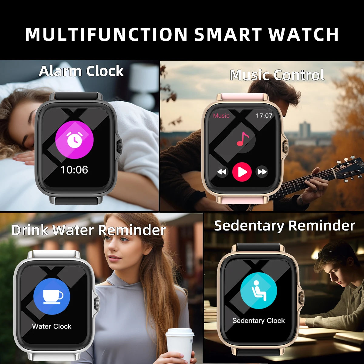 1.83'' Waterproof Smart Watch with Message Answer.