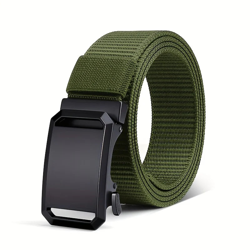 Premium Durable Tactical Workwear for Men Automatic Buckle Canvas Belt.