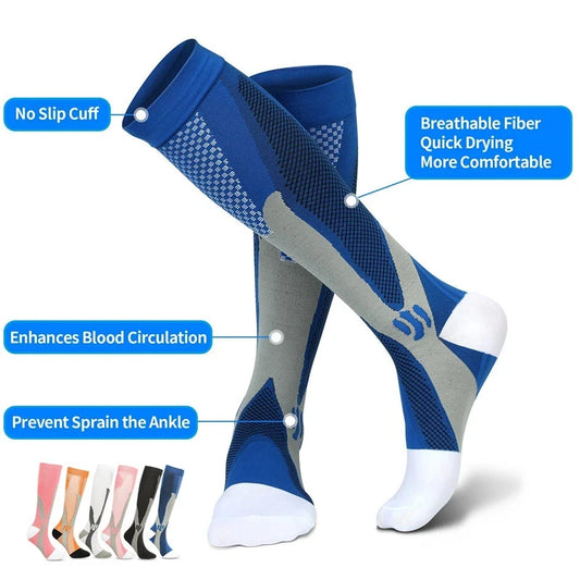 Running Socks Stockings 20-30 mmhg for Men Women.