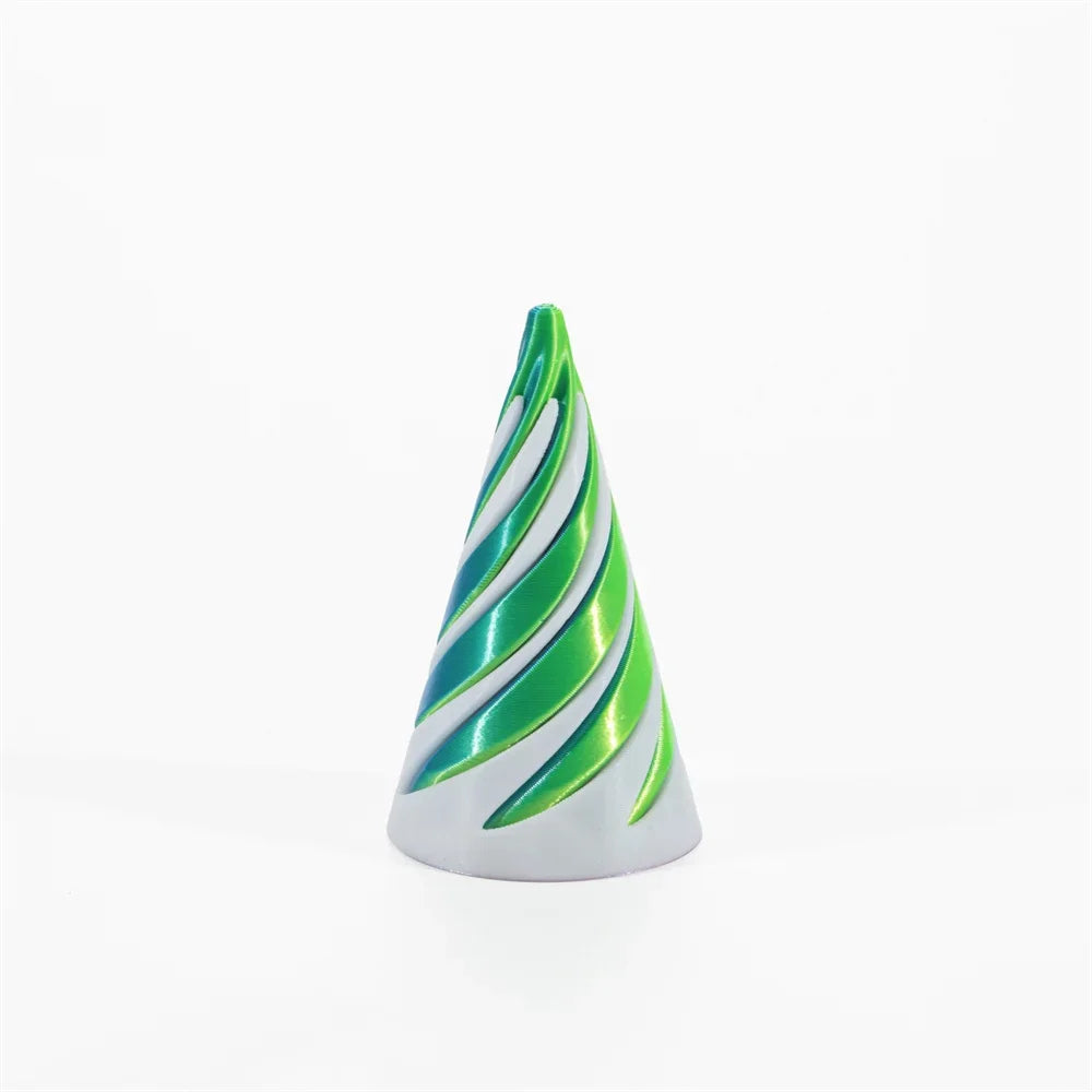 3D Printed Spiral Cone Toy Impossible Pyramid.