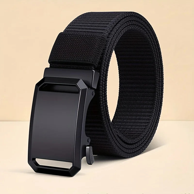 Premium Durable Tactical Workwear for Men Automatic Buckle Canvas Belt.