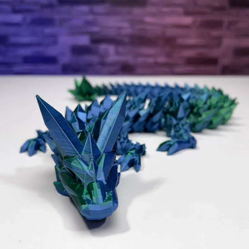 3d Printed Crystal Dragon.