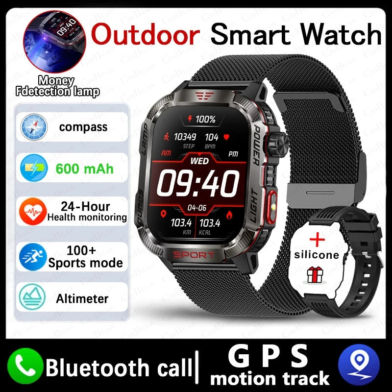 New For Huawei Xiaomi Military GPS Smart Watch Men.