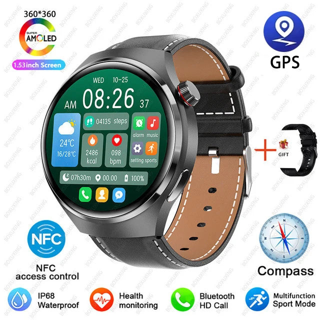 Huawei GT4 PRO Smart Watch Men Watch 4 Pro AMOLED HD Screen 2025.