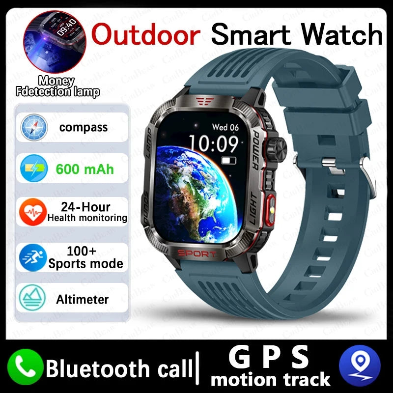 New For Huawei Xiaomi Military GPS Smart Watch Men.