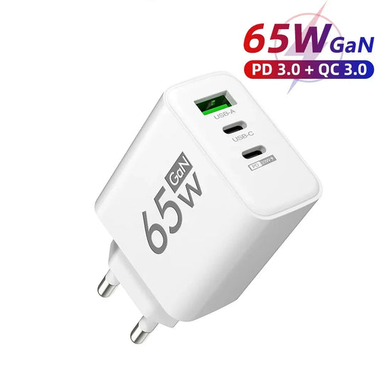 65W USB C Charger Charger Quick Charge 3.0 Type C.