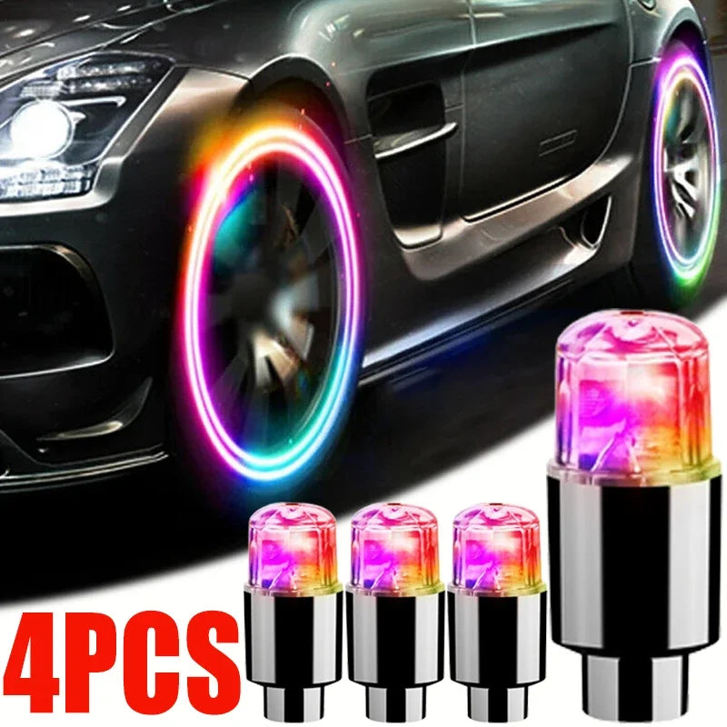 Car Light Bicycle LED Tire Lights Universal Car Neon Lamp.