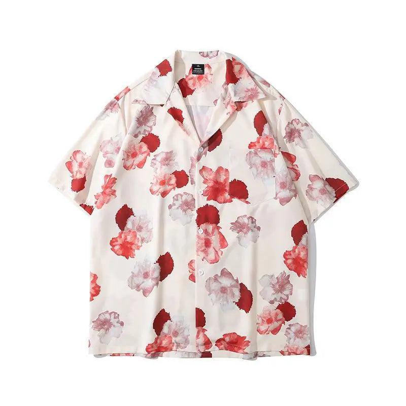 Men Street Fashion Summer Daily Shirt Hawaiian.