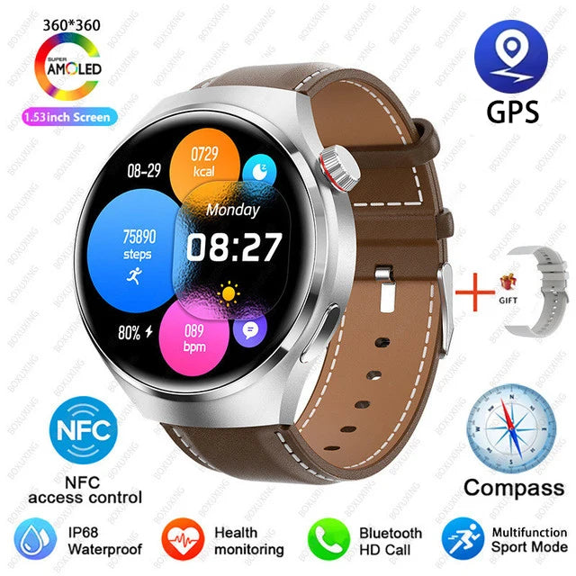 Huawei GT4 PRO Smart Watch Men Watch 4 Pro AMOLED HD Screen 2025.