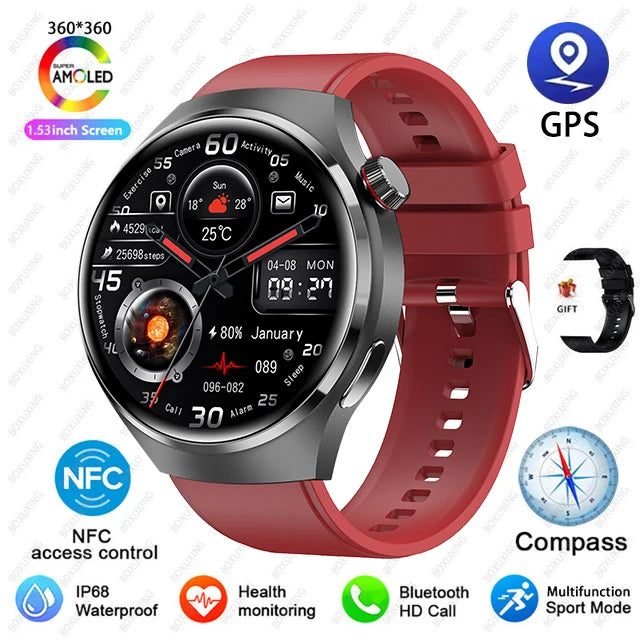 Huawei GT4 PRO Smart Watch Men Watch 4 Pro AMOLED HD Screen 2025.