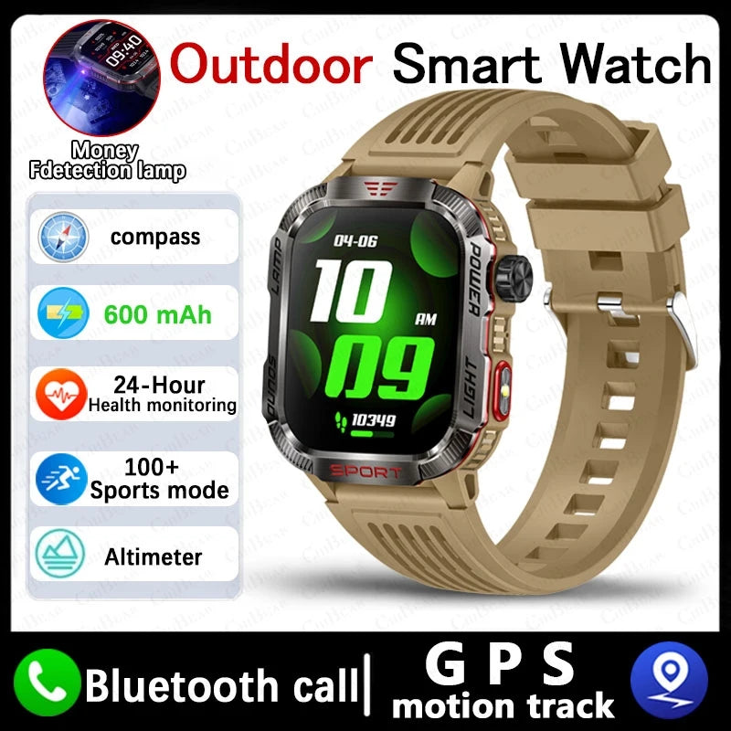 New For Huawei Xiaomi Military GPS Smart Watch Men.