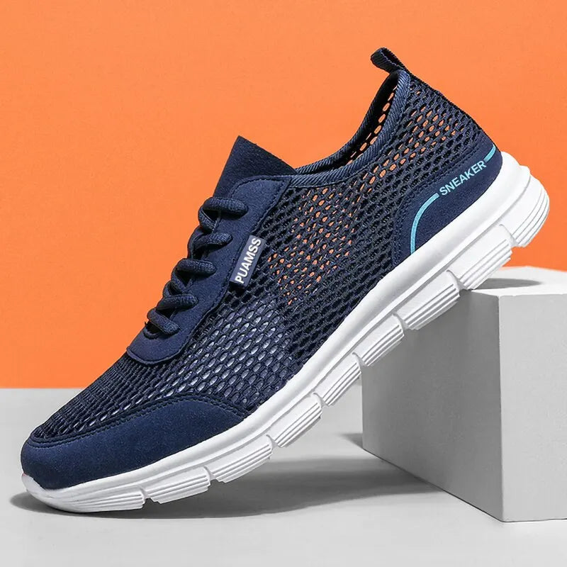 Men Sneakers Summer Mesh Running Shoes Lightweight.