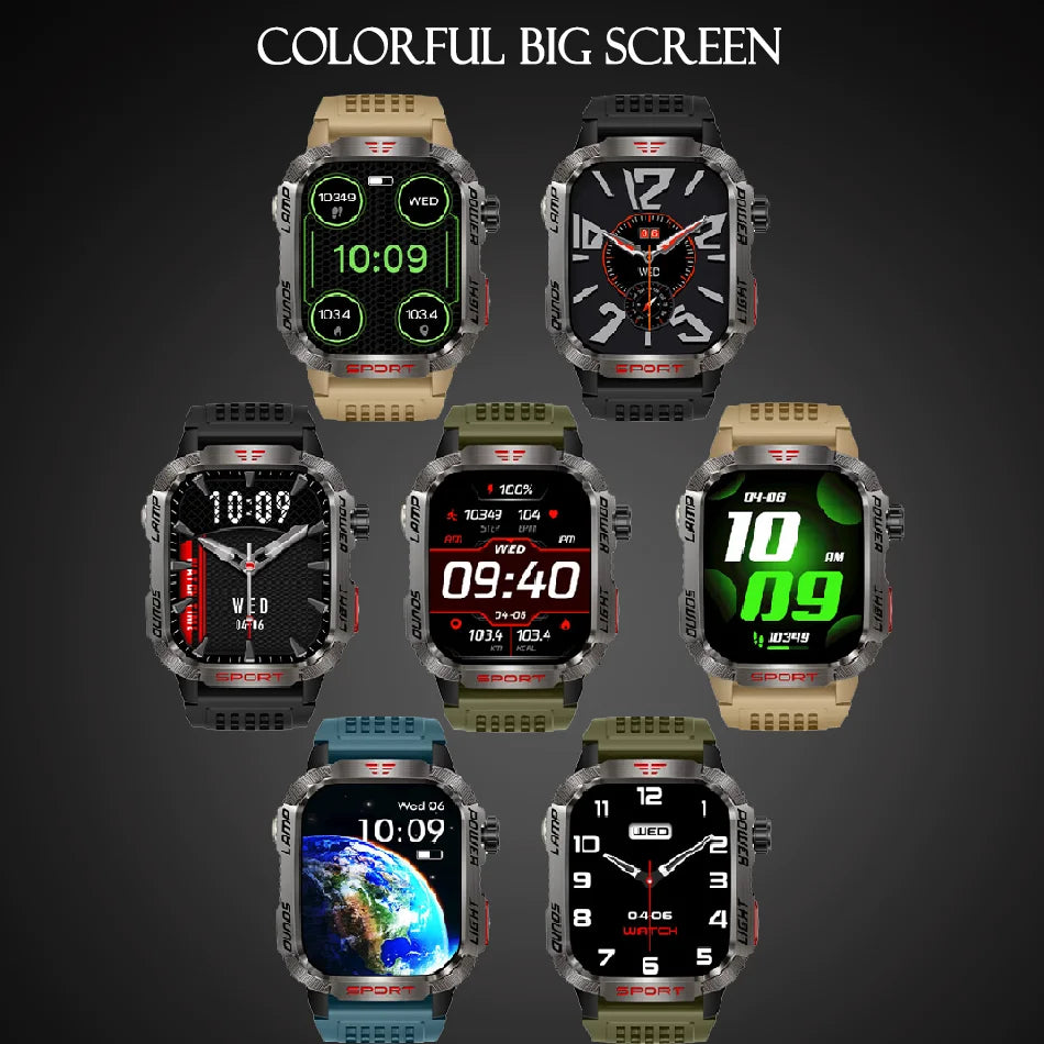 New For Huawei Xiaomi Military GPS Smart Watch Men.