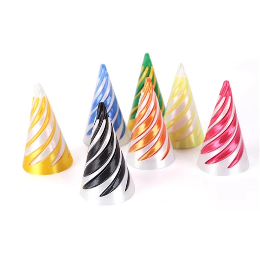 3D Printed Spiral Cone Toy Impossible Pyramid.