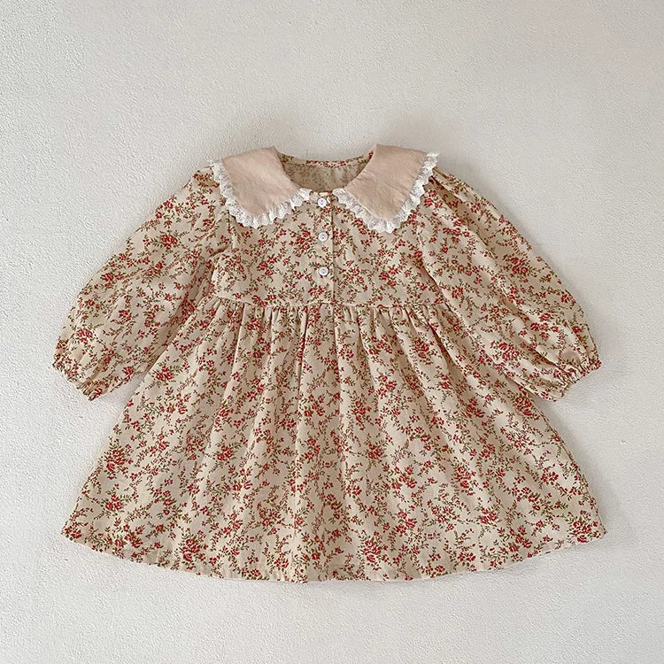 Kids Baby Girls Long Sleeve Flower.